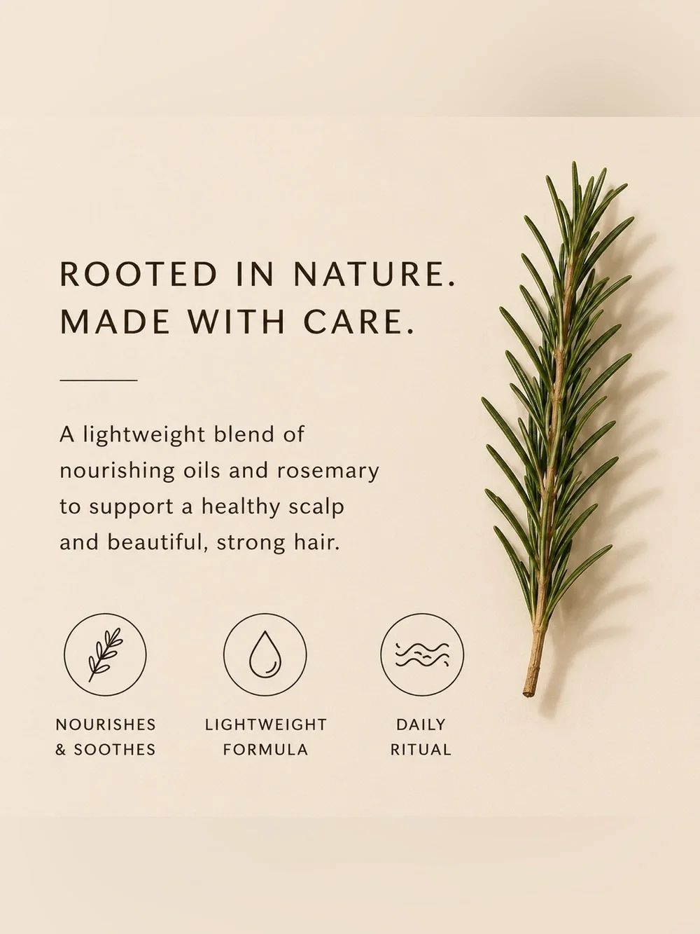 BYCORAL | Coastal Rosemary Scalp Oil | 2 fl oz | Handmade Hair & Scalp Oil